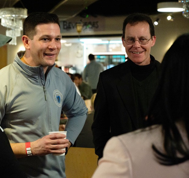 Alumnus Michael Kushmerek and Professor Josh Spero speak at SGA reunion