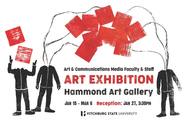 Poster for faculty art exhibit Jan 2026