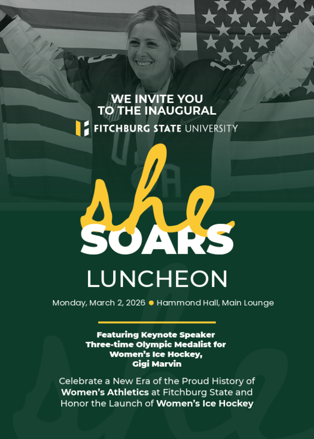 Poster for She Soars luncheon on March 2 2026