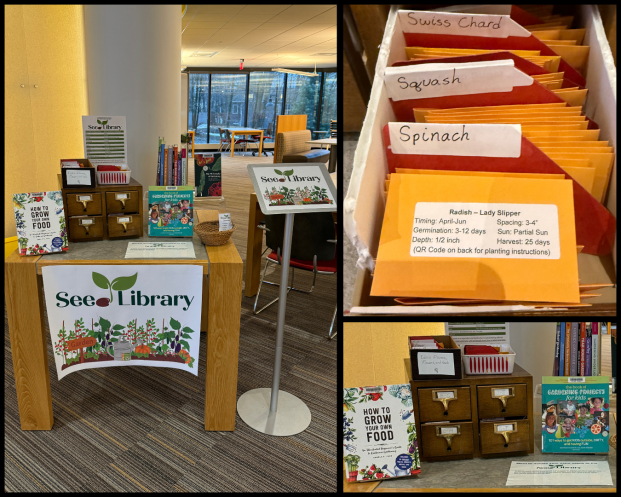 Collage image of display