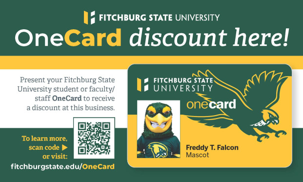 Picture of OneCard with Freddy and QR code for discounts.