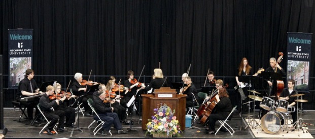 The Fitchburg State Community Orchestra performing