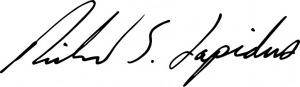 President Lapidus' electronic signature