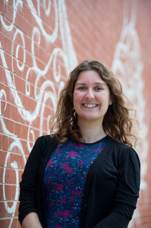 Portrait of Jen Abbott on campus