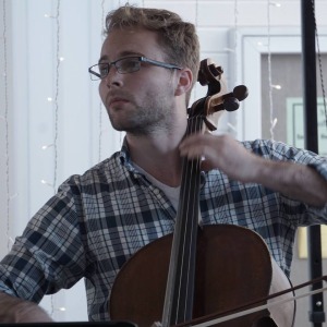 Alex Fowler playing cello CMLP