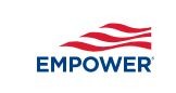 Empower logo with red stripes like flag