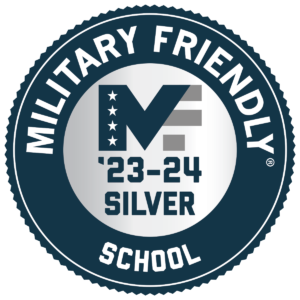 Logo for Military Friendly Silver 2023-24