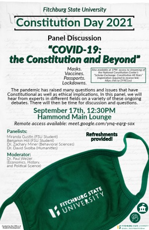 Poster for 2021 Constitution Day discussion