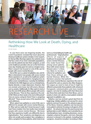 Example of the Research Live Faculty Scholarship Newsletter