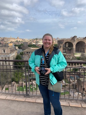 Student in Italy for Reggio conference