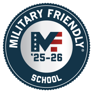 Logo for Military Friendly 2025-26 status
