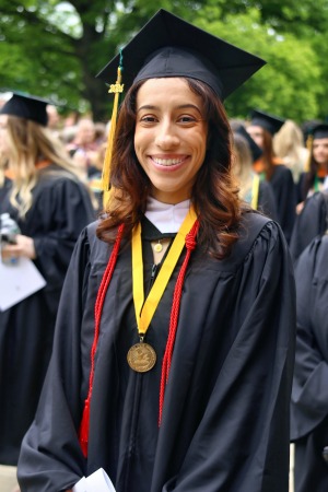 Tess DiBurgo at commencement