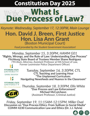 Constitution Day 2025 Process of due law