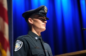 Brody Tapply 8th ROC graduation police officer