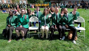 Presidential Ambassadors green blazer State of the University