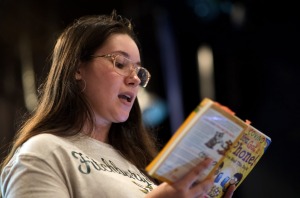 Gianna Murray student, english studies at McKay reading 