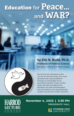 Eric Budd Harrod Lecture flyer Professor