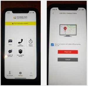 RAVE Guardian app on screens on phones.