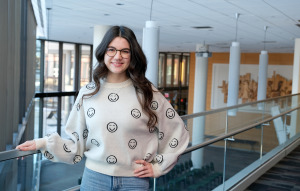 International student Lisa Lech on campus