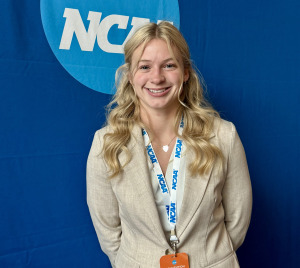 Carley McCaie at the NCAA Convention for Immersion Program