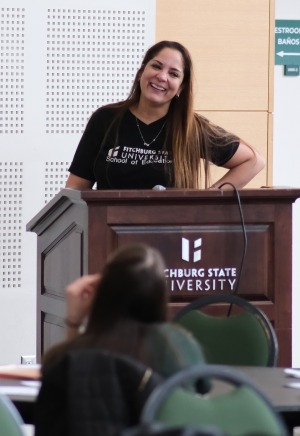 Lourdes Ramirez coordinator of Future Falcon Academy