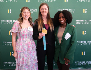 She Soars Luncheon with students Priscilla Dillon and Sydney Nortelus and Gigi Marvin