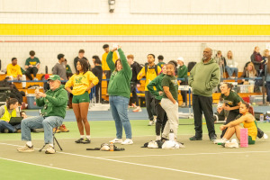 Jim Jellison track coach at a meet