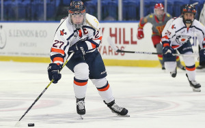 Rebecca Brown new ice hockey coach playing hockey at Utica