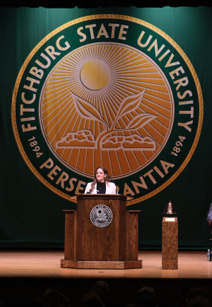 Donna Hodge gives SOTU speech at Weston