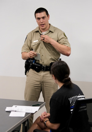Collin Dudek while standing in class member of 9th ROC