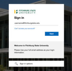 Screenshot of login with passkey.
