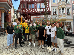 Men’s basketball team touring the 1,000 year-old city of Bernkastel-Kues