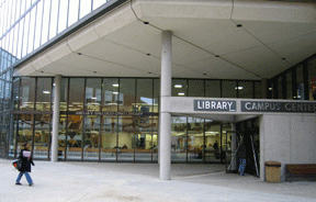Entrance to Amelia V. Gallucci-Cirio Library