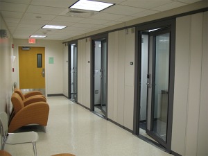 Practice rooms at Fitchburg State University