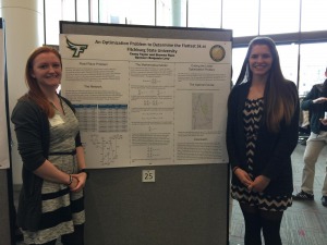 Casey Taylor and Shawna Ryan presenting at the Spring 2018 Undergraduate Conference on Research and…