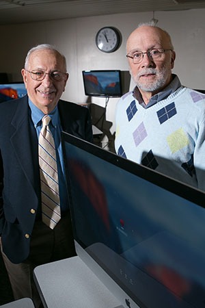 Professor Lee Denike with Professor Charles Sides