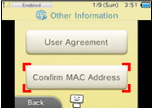 Image showing the "Confirm MAC Address" button.